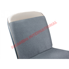 Tela azul y vinilo conjunto de cubiertas de asiento - Classic Fiat 500