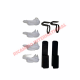 Complete Beige Inner Panel & Clips Set - Classic Fiat 500F (series 1)