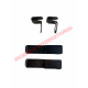 Beige interior trasero arco guarnecidos &clips conjunto - Clásico Fiat 500F