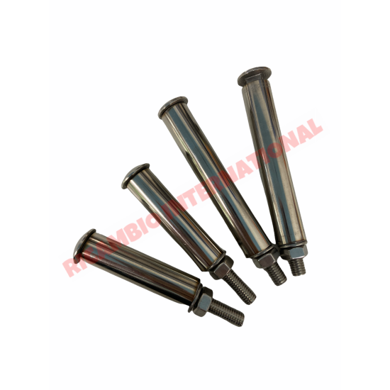 Chrome Bumper Bolt Kit (4 piece) - Fiat 126