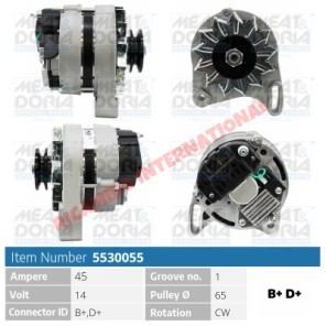 Alternador nuevo (45AMP) - Classic Fiat Panda, Uno (999cc & 1108cc)