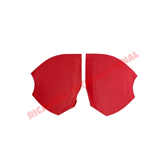 Red Rear Inner Arch Covers - Classic Fiat 500 N/D/F Series1