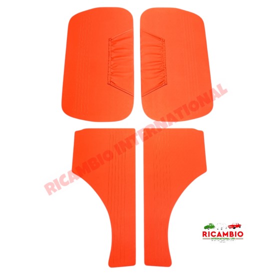 Kit de panel interior de puerta rojo oscuro - Classic Fiat 600D