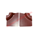 Bordeaux Red Front & Rear Inner Panel Kit (4 piece) - Classic Fiat 500 F