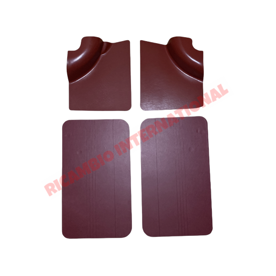 Bordeaux Red Front & Rear Inner Panel Kit (4 piece) - Classic Fiat 500 F