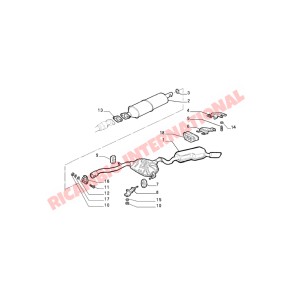 Rear Exhaust - Fiat Coupe