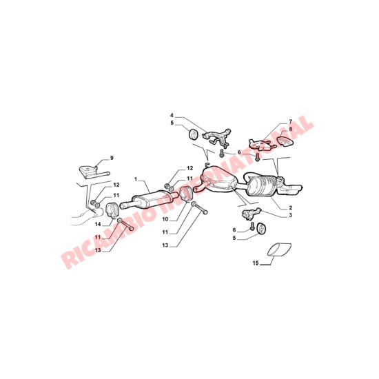 Rear Exhaust - Fiat Barchetta