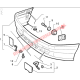 Bumper Bracket/Plate - Lancia Delta, Dedra