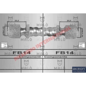 Manguera de freno flexible delantera (440 mm) - Lancia Fulvia S2 y S3