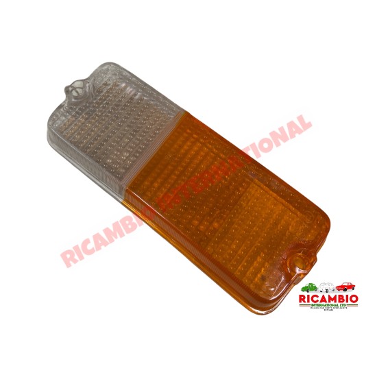 N/S Left Hand Front Indicator Lamp Lens - Fiat 127 Series 1