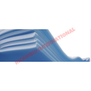 Espuma de tapicería azul de 6mm de espesor (tamaño1600mm x 2000mm) - Todos los coches clásicos italianos