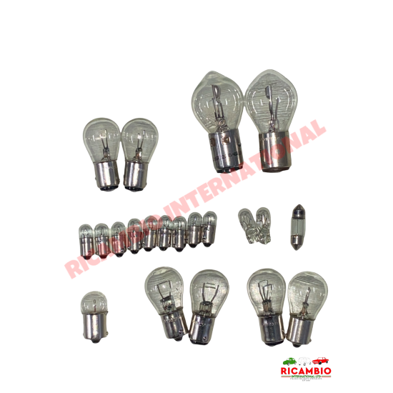 Kit completo di lampadine - Fiat 500 classica N/D/G