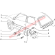 Moldura y clips de la rueda trasera izquierda N/S - Classic Fiat Panda