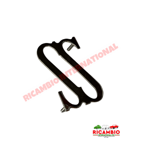 Insignia Abarth 'SS' cromada trasera y clips - Classic Fiat 500