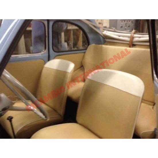 Juego completo de fundas de asiento beige - Fiat 600
