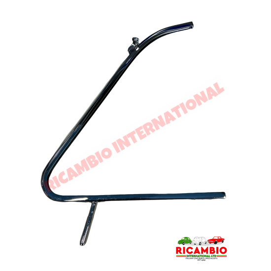 N/S Left Hand Chrome Quarter Light Frame  (BEST AVAILABLE) - Classic Fiat 500 D,F,L,R