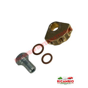 Brass Three Way Brake Joint Kit - Fiat 600, 850, 1100 plus other applications