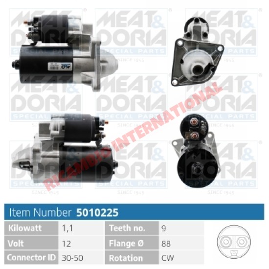 Brand New Starter Motor - Fiat Barchetta,Coupe,Bravo HGT, Punto HGT