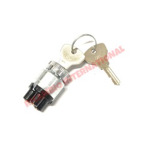 Interruptor de encendido original del salpicadero con bisel cromado y llaves - Classic Fiat 500