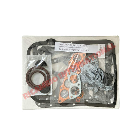 Uprated Full Engine Gasket Set inc Oil Seals & End Caps - Lancia Fulvia