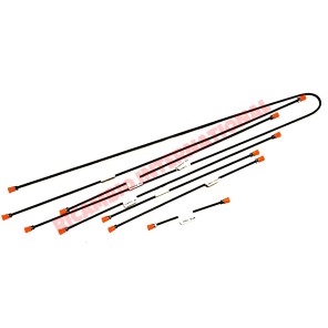 Kit completo de tubería de freno de acero con revestimiento de cobre - Fiat 126 todos los modelos