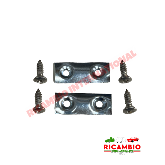 Kit de soporte metálico de la correa de retención de la puerta - Classic Fiat 500, 600, 850T,900T/E y otros