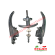 Complete Aluminium Outer Door Handle and Tailgate Lock Set - Fiat 600, 850T