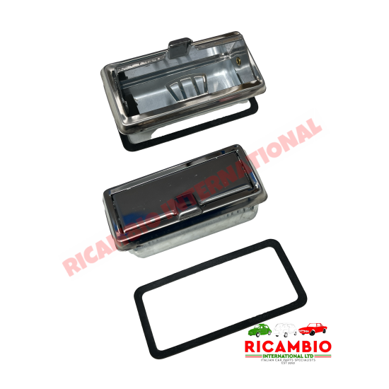 Cenicero de metal pulido - Classic Fiat 500, 126, 600