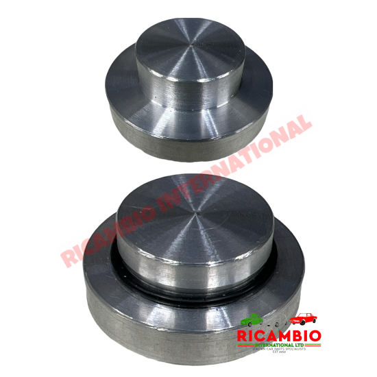 Tapa de aluminio del orificio del distribuidor - Classic Fiat 500, 126