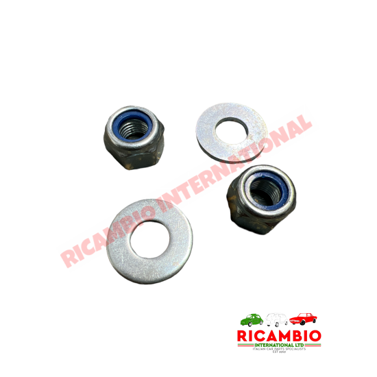 Front Leaf Spring Nut & Washer (2) - Classic Fiat 500, 126, 600, 850, Bianchina