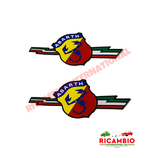 Pair of Abarth Sticker (85mm x 40mm)