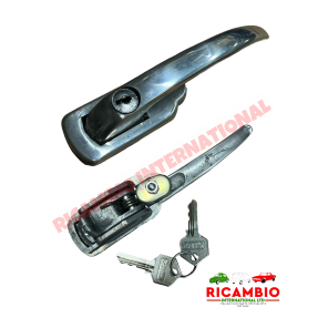 Asa exterior de la puerta trasera de aluminio - Classic Fiat 500