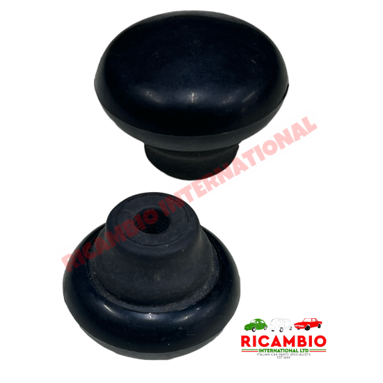 Pomo del cambio negro grande - Fiat 500, 126, 600, 850, 900, 127,128,131 etc.