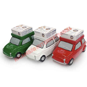 Coche Fiat 500 con regalo de chocolate Fiat