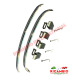 Chrome Front & Rear Bumper inc Fittings (BUDGET TYPE) - Classic Fiat 500