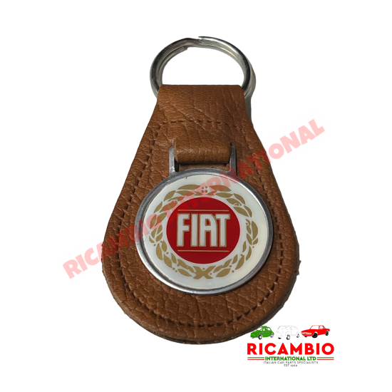 Keyring Tan Leather Keyfob