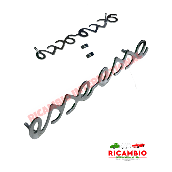 Placa y clips cromados "Esse Esse" - Fiat 500 clásico