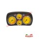 Sports Speedo Cluster/Head Unit (YELLOW) - Classic Fiat 500,600,126
