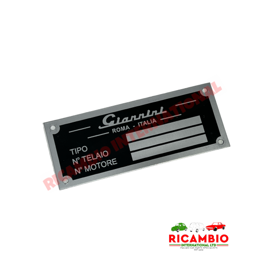 Chassis Plate - Classic Fiat 500