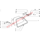Rear Side Window Hinge Gasket - Fiat 126