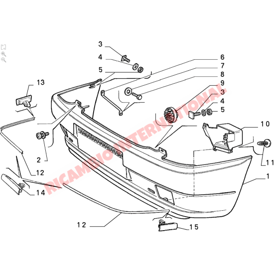 Front Bumper Wick Kit - Fiat Uno, Lancia Y10