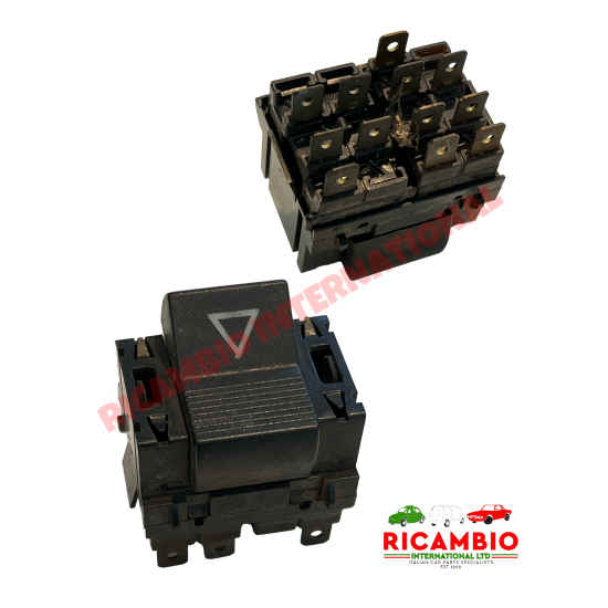Interruptor de las luces de emergencia - Fiat 131, Autobianchi A112 y otros