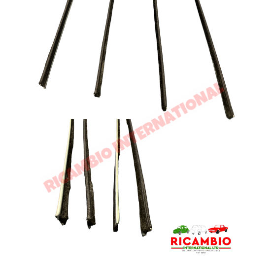 Door Glass Scrapper Kit ( 4 piece) - Autobianchi Bianchina Cabrio