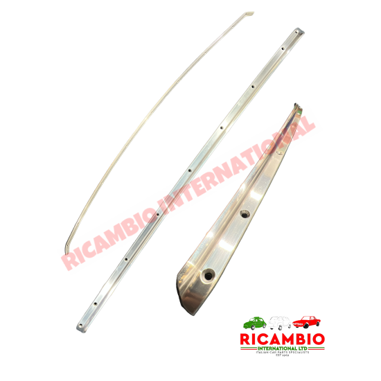 Embellecedor y tornillos de aluminio para techo solar trasero - Classic Fiat 500