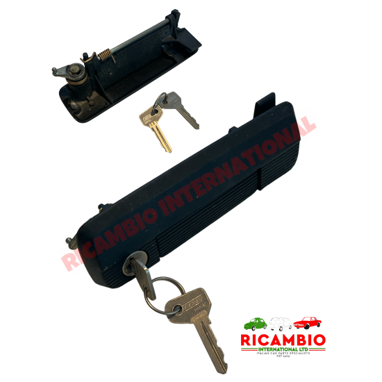 N / S manija de la puerta exterior izquierda y llaves - Fiat 127