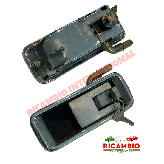 N/S Left Hand Outer Front Door Handle & Keys - Fiat 132