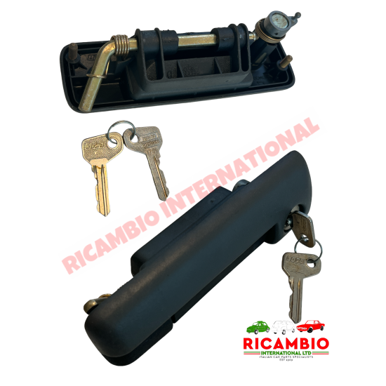 O/S Right Hand Outer Door Handle & Keys - Fiat 127 S3