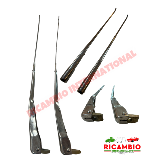 Brazos cromados para limpiaparabrisas LHD (2) - Fiat & Lancia