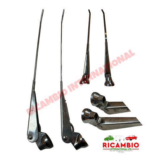 Brazo de limpiaparabrisas delantero cromado (2) (LHD) - Fiat & Lancia