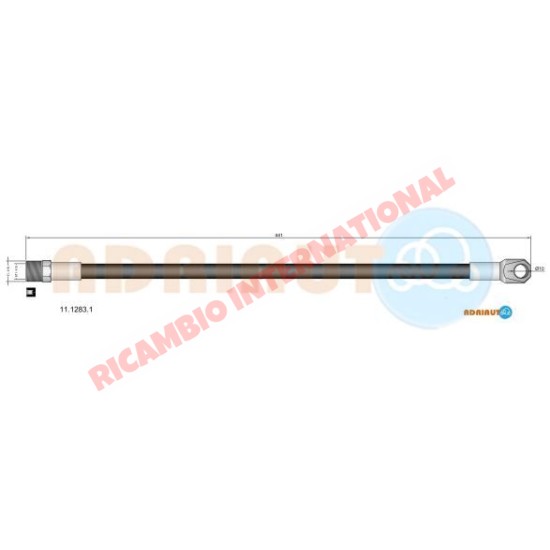 Front Brake Hose - Fiat 600 Multipla,600T,850T early